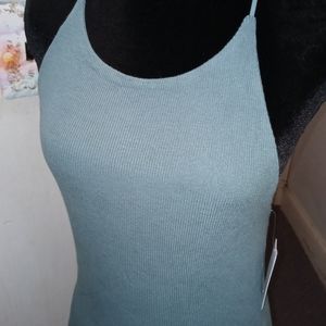 American Eagle Outfitters Two (2) Sleeveless Tank Tops in Army Green and Black